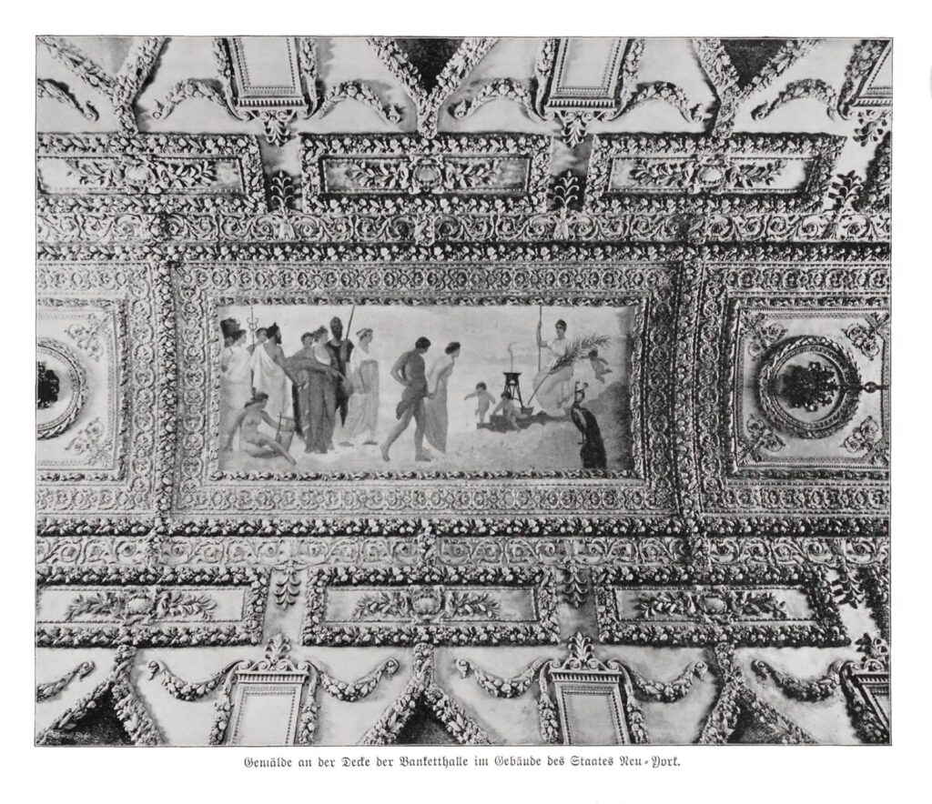 The New York State Building, Banquet Hall Mural by Francis Davis Millet