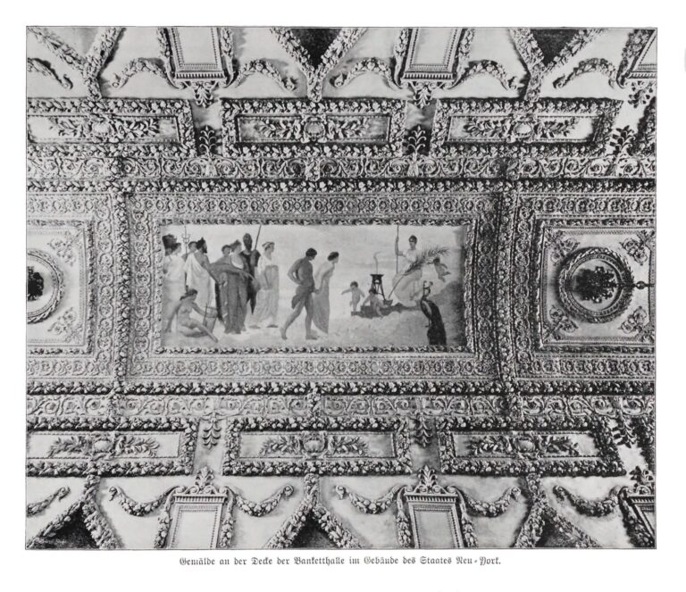 The New York State Building, Banquet Hall Mural by Francis Davis Millet
