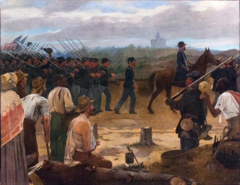 1906, The Fourth Minnesota Entering Vicksburg by Francis Davis Millet