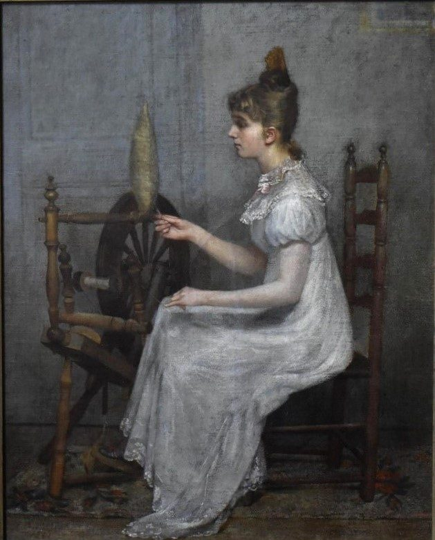 Chloe “at her spinning wheel” or Woman at her Spinning Wheel
