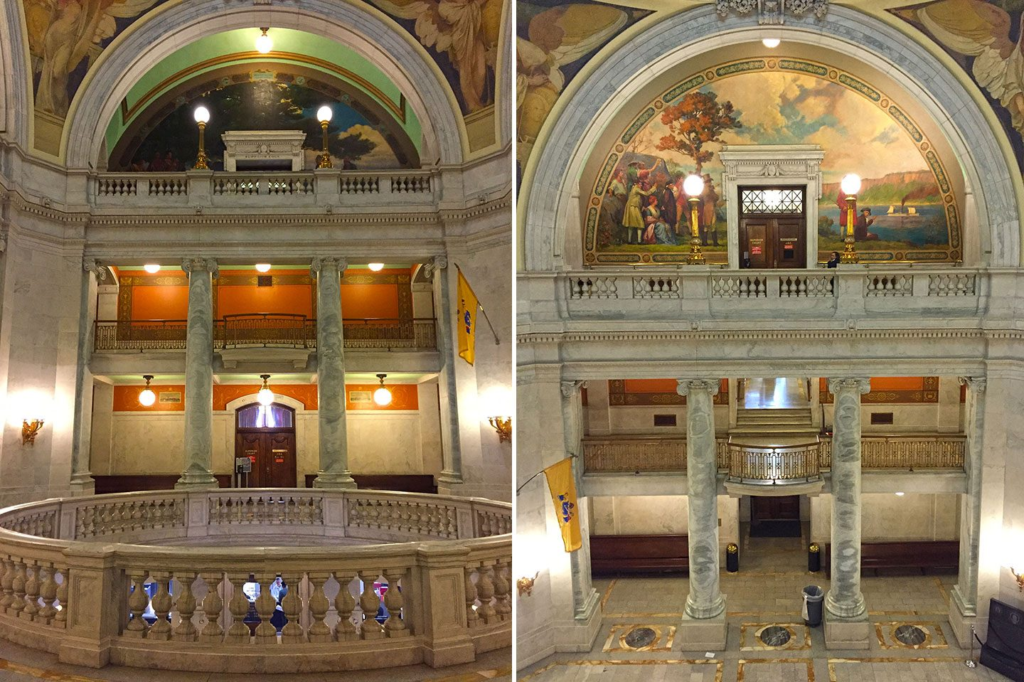 Hudson County Courthouse, NJ, Murals & Decoration